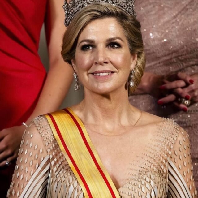 La reina Máxima deslumbra con una creación de Iris van Herpen y confirma su reinado en la moda europea